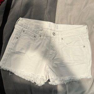 Just USA white jean shorts